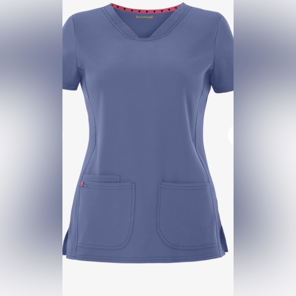 Heart Soul Women's Ceil Blue Scrub Set